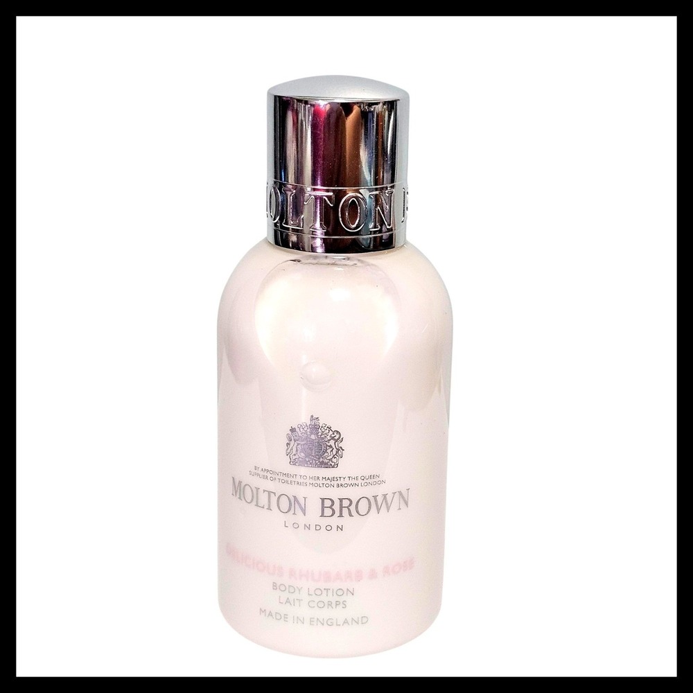 Molton Brown Delicious Rhubarb & Rose Body Lotion 100ml 3.3 fl.oz. Big Travel sz